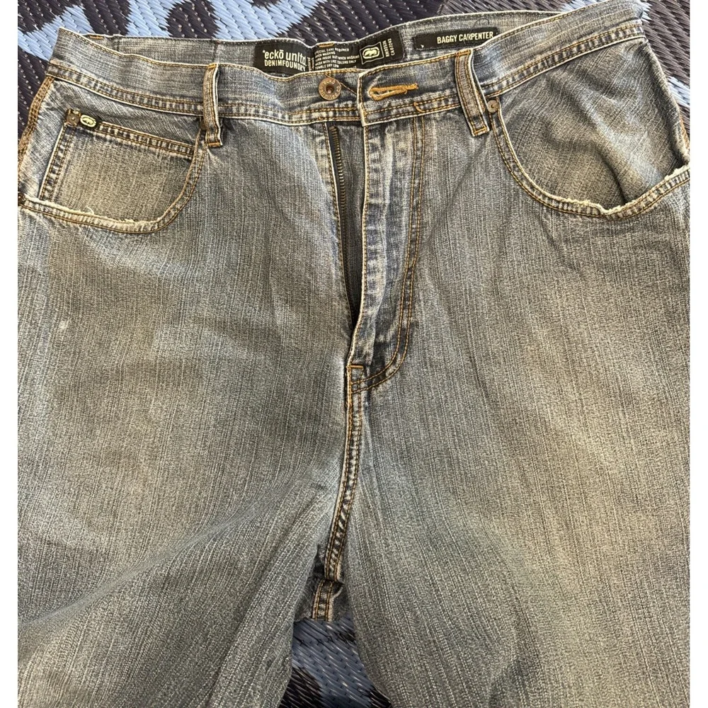 Vintage Ecko‎ Unltd Carpenter Jeans Mens 34 Baggy Y2K Skate Hip Hop Denim
